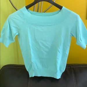 Banana republic mint scoop neck short sleeve